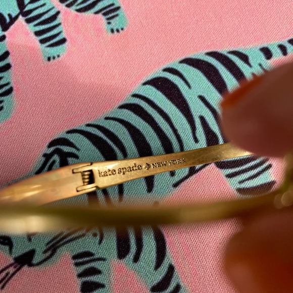 KATE SPADE Gold-Tone Pavé Fox Cuff Bracelet - Picture 3 of 4